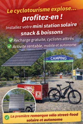 Franchise station solaire vélo